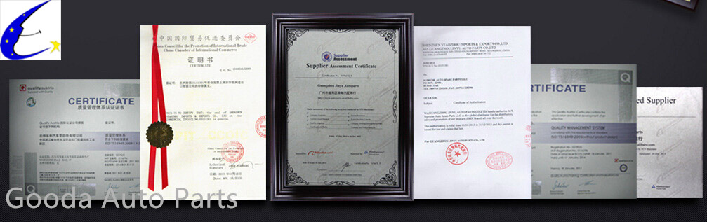 China Gooda Auto Parts certification